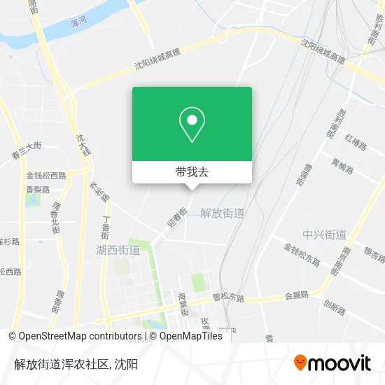 解放街道浑农社区地图