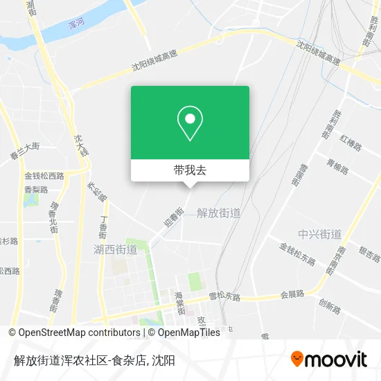 解放街道浑农社区-食杂店地图