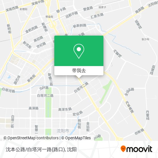 沈本公路/白塔河一路(路口)地图
