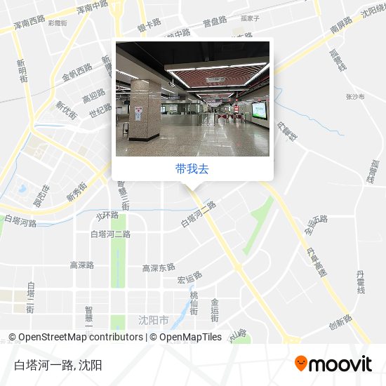 白塔河一路地图