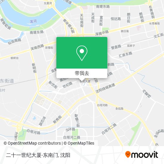 二十一世纪大厦-东南门地图
