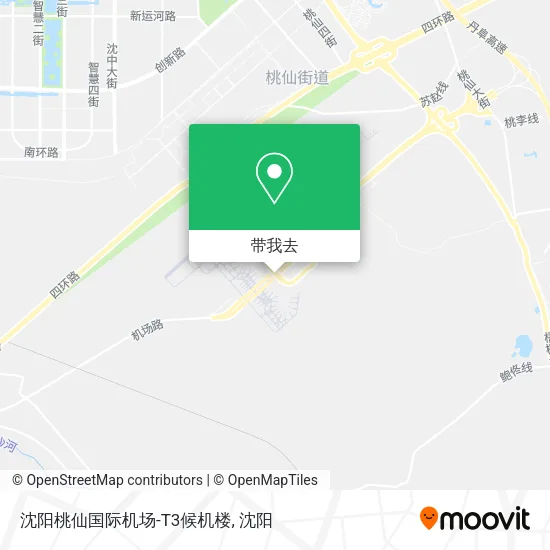 沈阳桃仙国际机场-T3候机楼地图