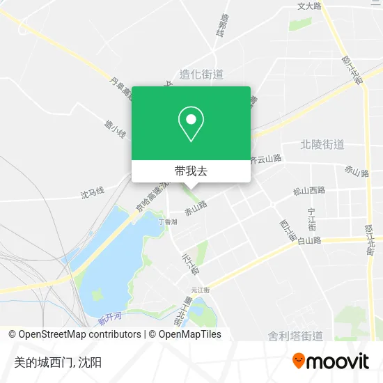 美的城西门地图
