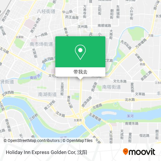 Holiday Inn Express Golden Cor地图