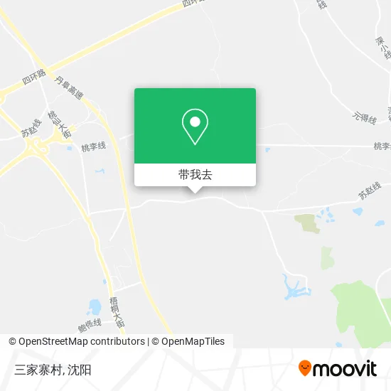 三家寨村地图