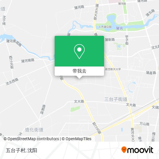 五台子村地图
