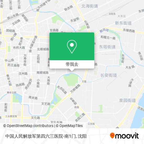 中国人民解放军第四六三医院-南1门地图