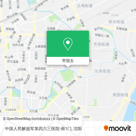 中国人民解放军第四六三医院-南1门地图
