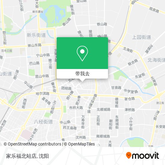 家乐福北站店地图