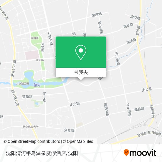沈阳清河半岛温泉度假酒店地图