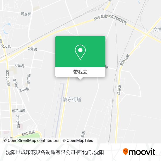 沈阳世成印花设备制造有限公司-西北门地图