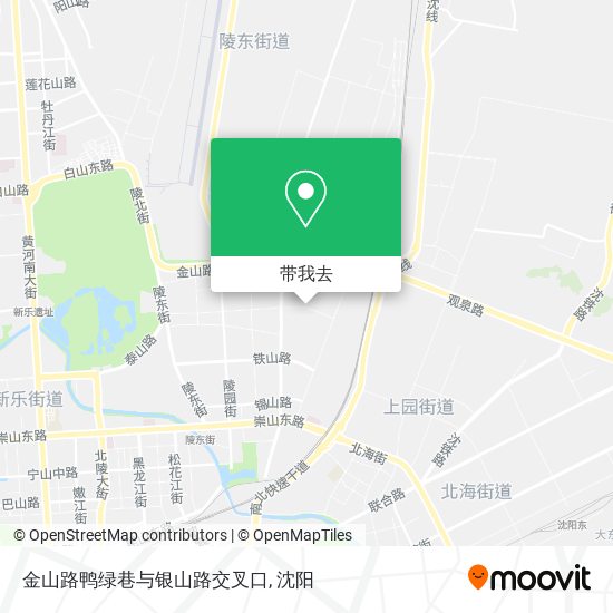 金山路鸭绿巷与银山路交叉口地图
