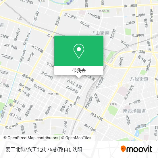爱工北街/兴工北街76巷(路口)地图