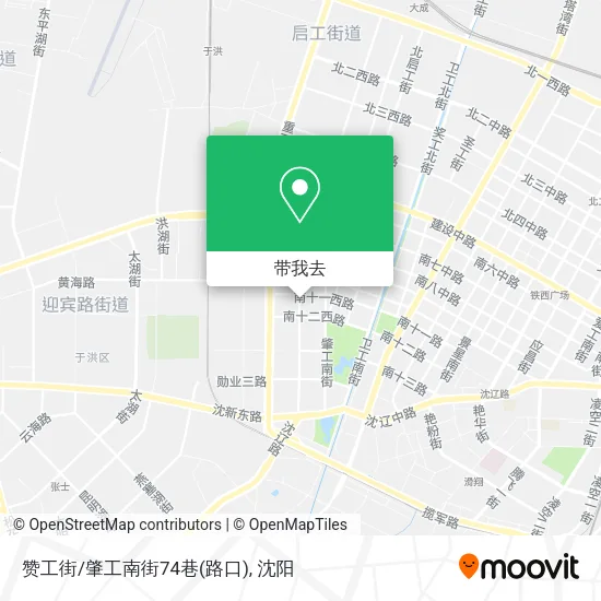赞工街/肇工南街74巷(路口)地图
