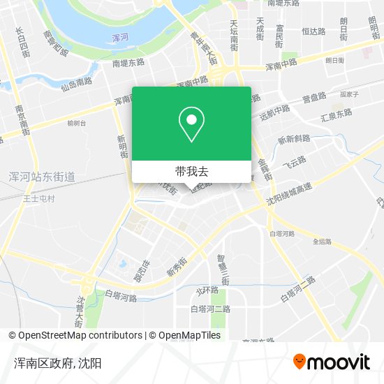 浑南区政府地图