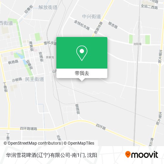 华润雪花啤酒(辽宁)有限公司-南1门地图