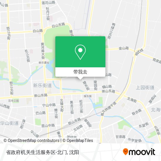 省政府机关生活服务区-北门地图