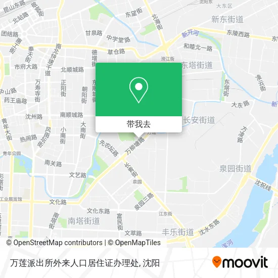 万莲派出所外来人口居住证办理处地图