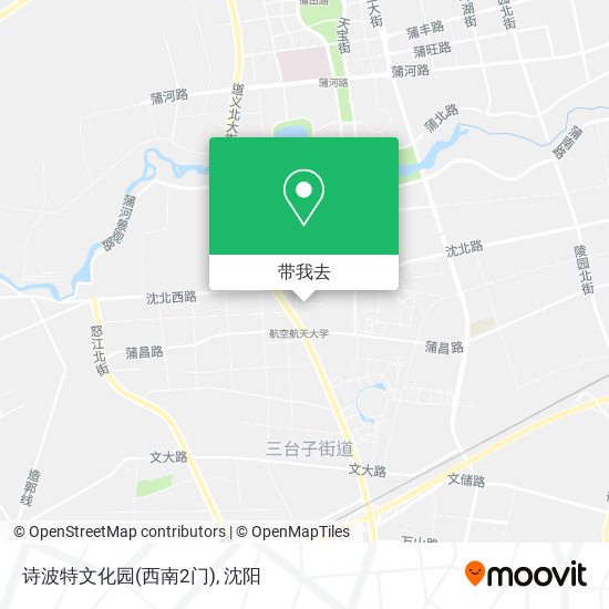 诗波特文化园(西南2门)地图