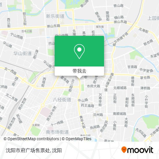 沈阳市府广场售票处地图