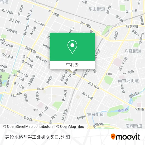 建设东路与兴工北街交叉口地图