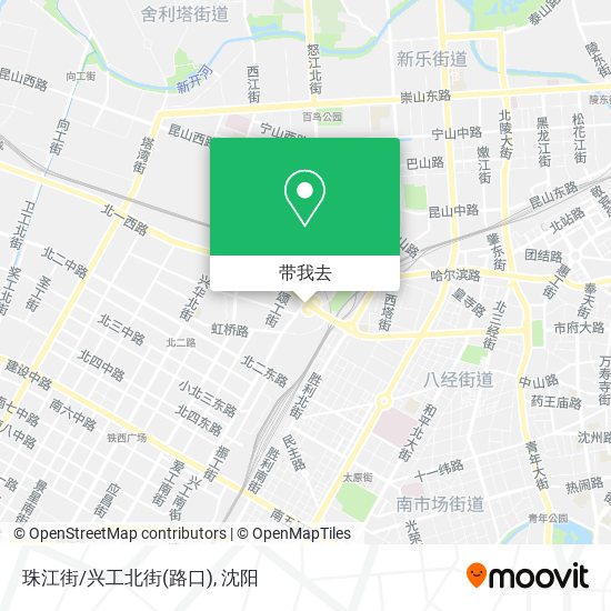 珠江街/兴工北街(路口)地图