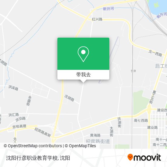 沈阳行彦职业教育学校地图