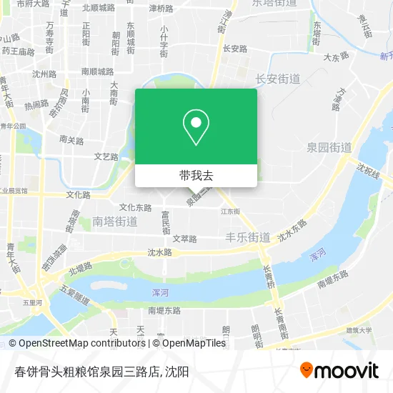 春饼骨头粗粮馆泉园三路店地图