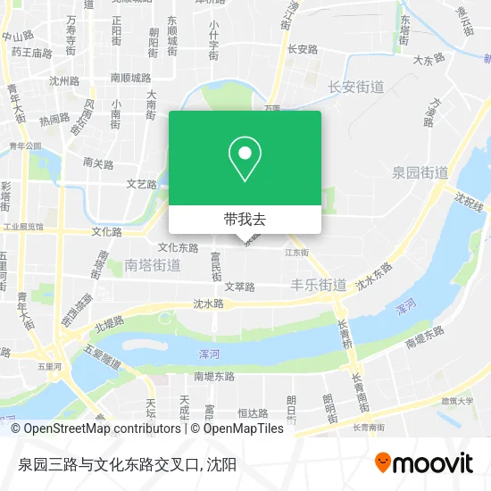 泉园三路与文化东路交叉口地图