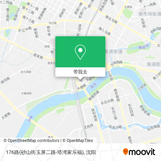 176路(砂山街玉屏二路-塔湾家乐福)地图