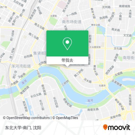 东北大学-南门地图