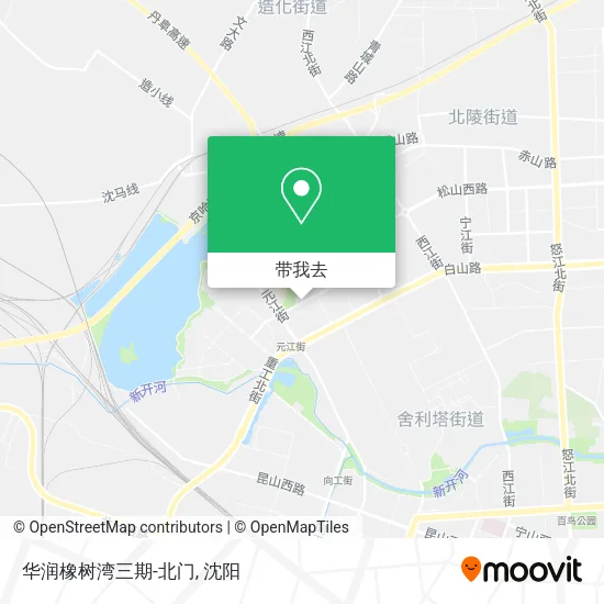 华润橡树湾三期-北门地图