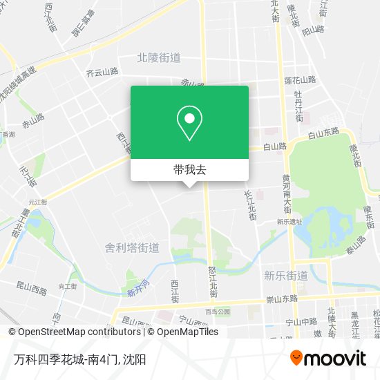 万科四季花城-南4门地图