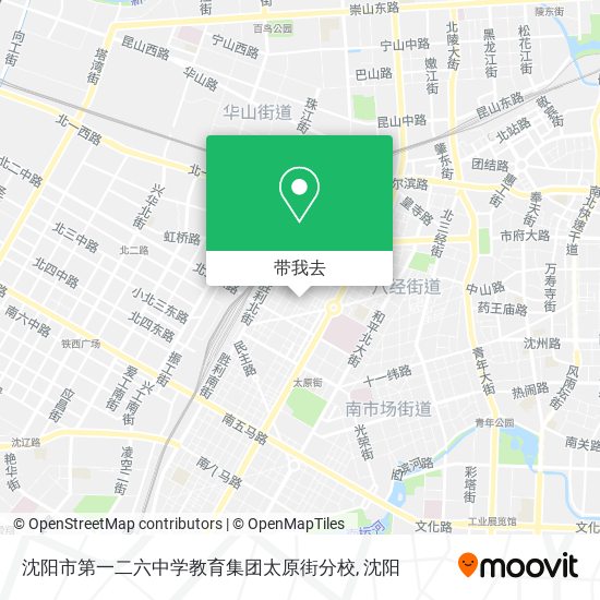 沈阳市第一二六中学教育集团太原街分校地图