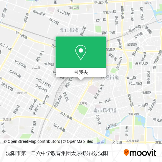 沈阳市第一二六中学教育集团太原街分校地图