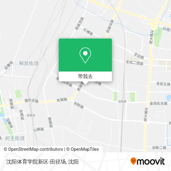 沈阳体育学院新区-田径场地图