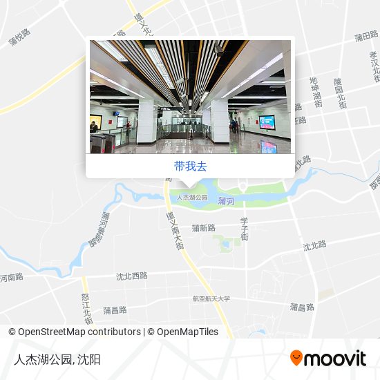 人杰湖公园地图