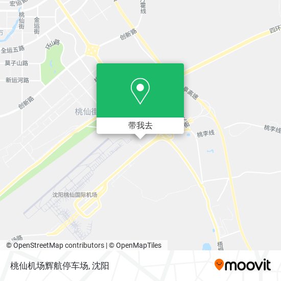 桃仙机场辉航停车场地图