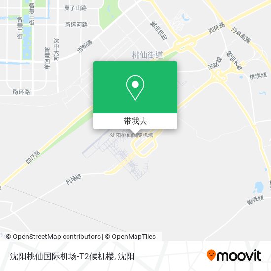 沈阳桃仙国际机场-T2候机楼地图
