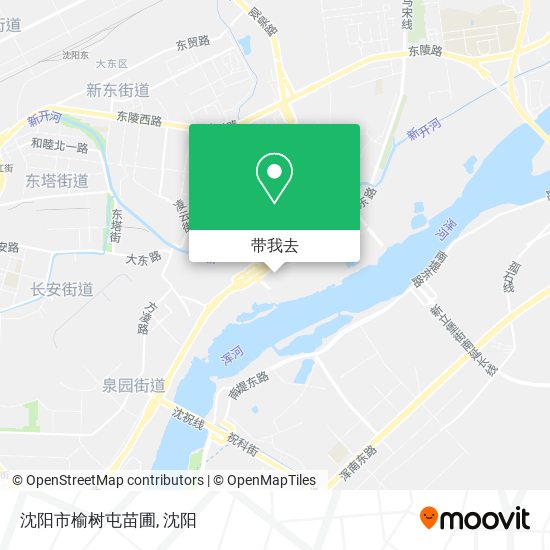 沈阳市榆树屯苗圃地图
