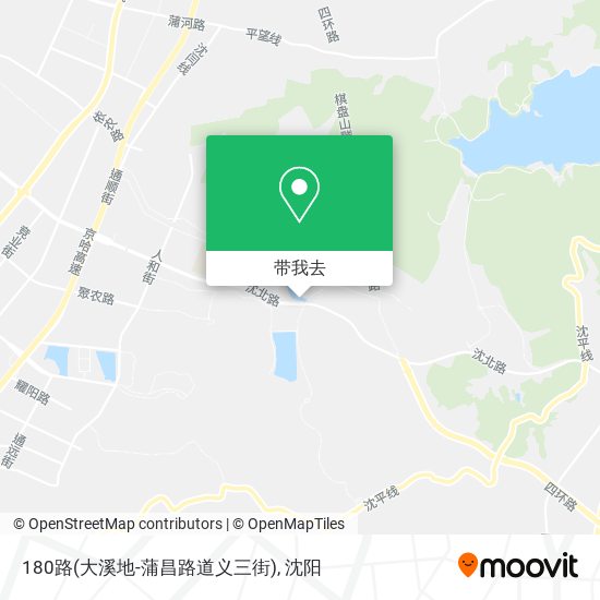 180路(大溪地-蒲昌路道义三街)地图