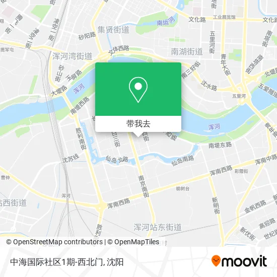 中海国际社区1期-西北门地图