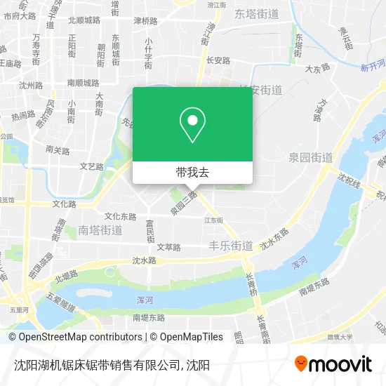 沈阳湖机锯床锯带销售有限公司地图