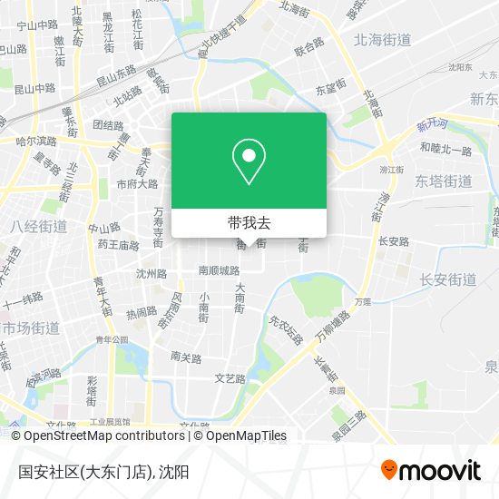 国安社区(大东门店)地图