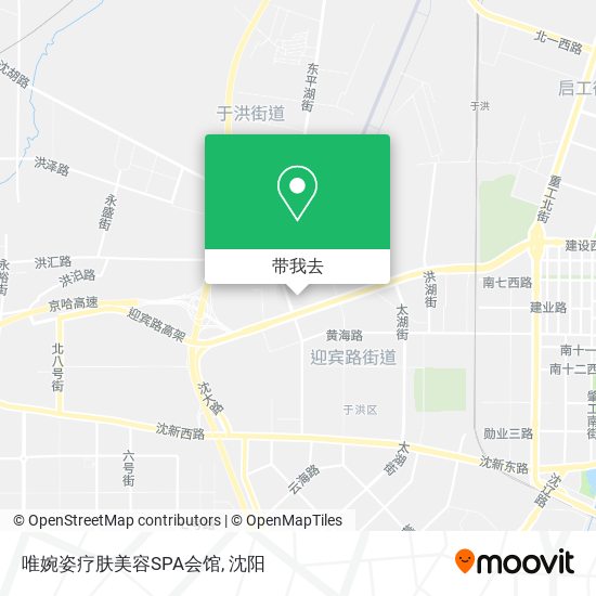 唯婉姿疗肤美容SPA会馆地图