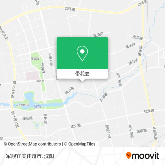 军舰宜美佳超市地图