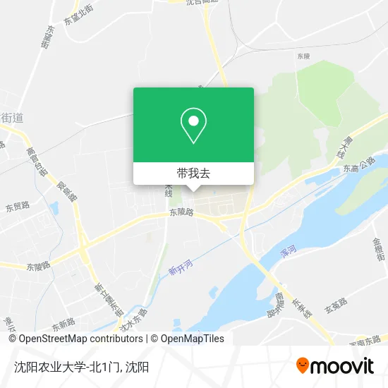 沈阳农业大学-北1门地图
