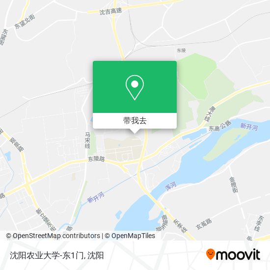 沈阳农业大学-东1门地图