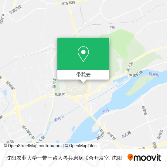 沈阳农业大学一带一路人兽共患病联合开发室地图