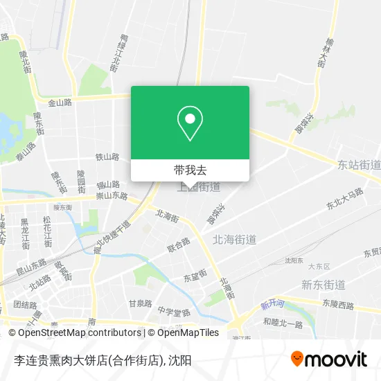李连贵熏肉大饼店(合作街店)地图
